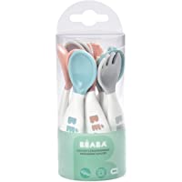 Los mejores  - Béaba - Juego 6 cucharas ergo con 4 tenedores- colores surtidos